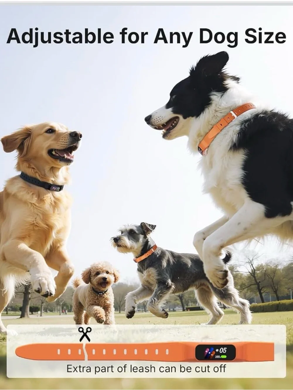 Smart Anti-Bark Dog Collar- Orange